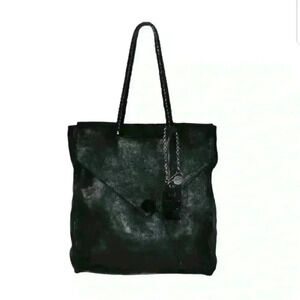REHARD Italy Black Italian Leather Shoulder Bag